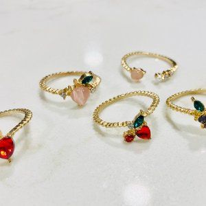 Juicy fruit ring set